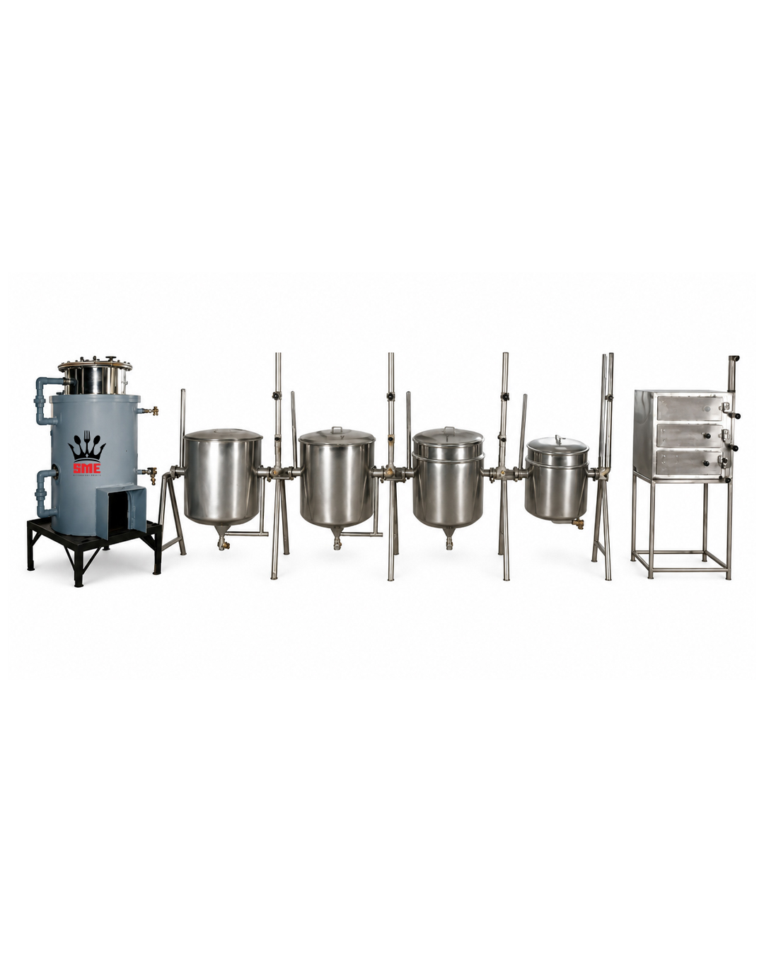SS Steamer Unit Setup — Cooking Equipment, SME Kitchen Equipments