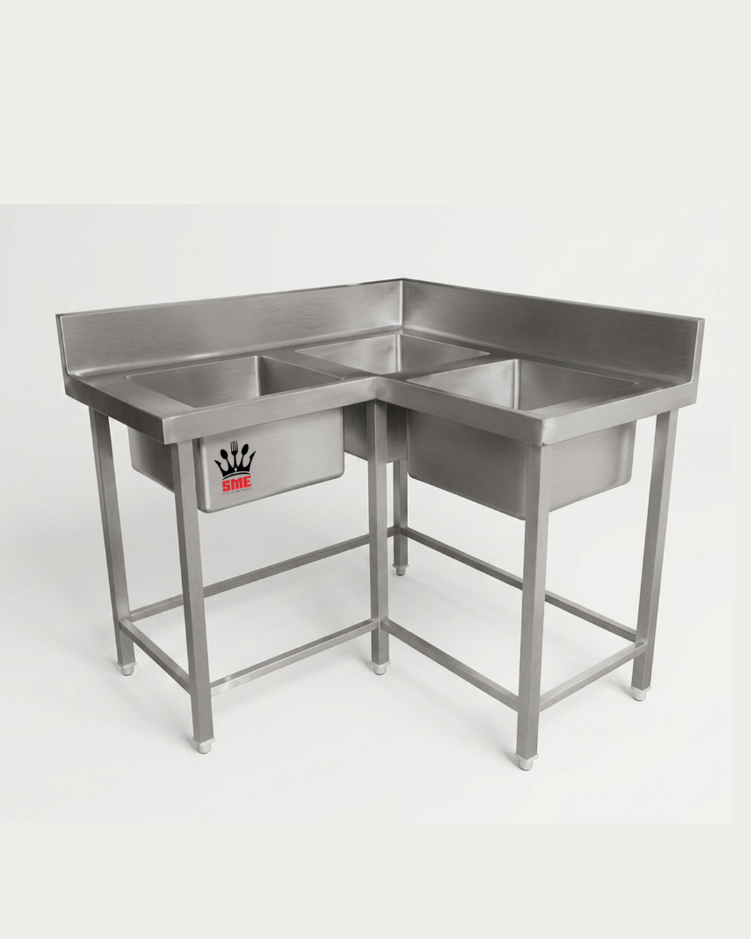 Three Bowl Sink — Washing Equipment, SME Kitchen Equipments